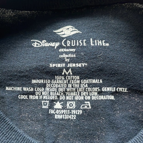 🆕 Disney Cruiseline Jersey Gold Glitter Puffed Graphics Size M - Picture 9 of 13